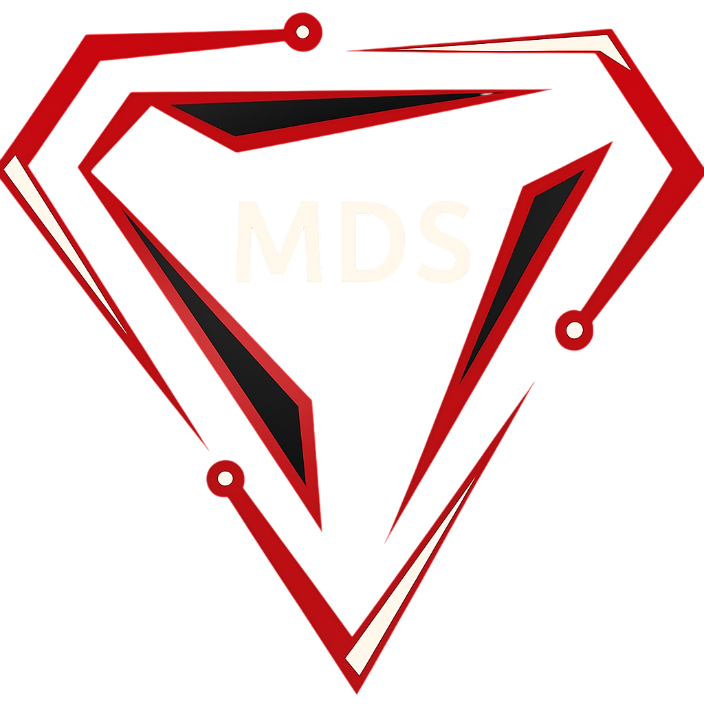 mds software logo white